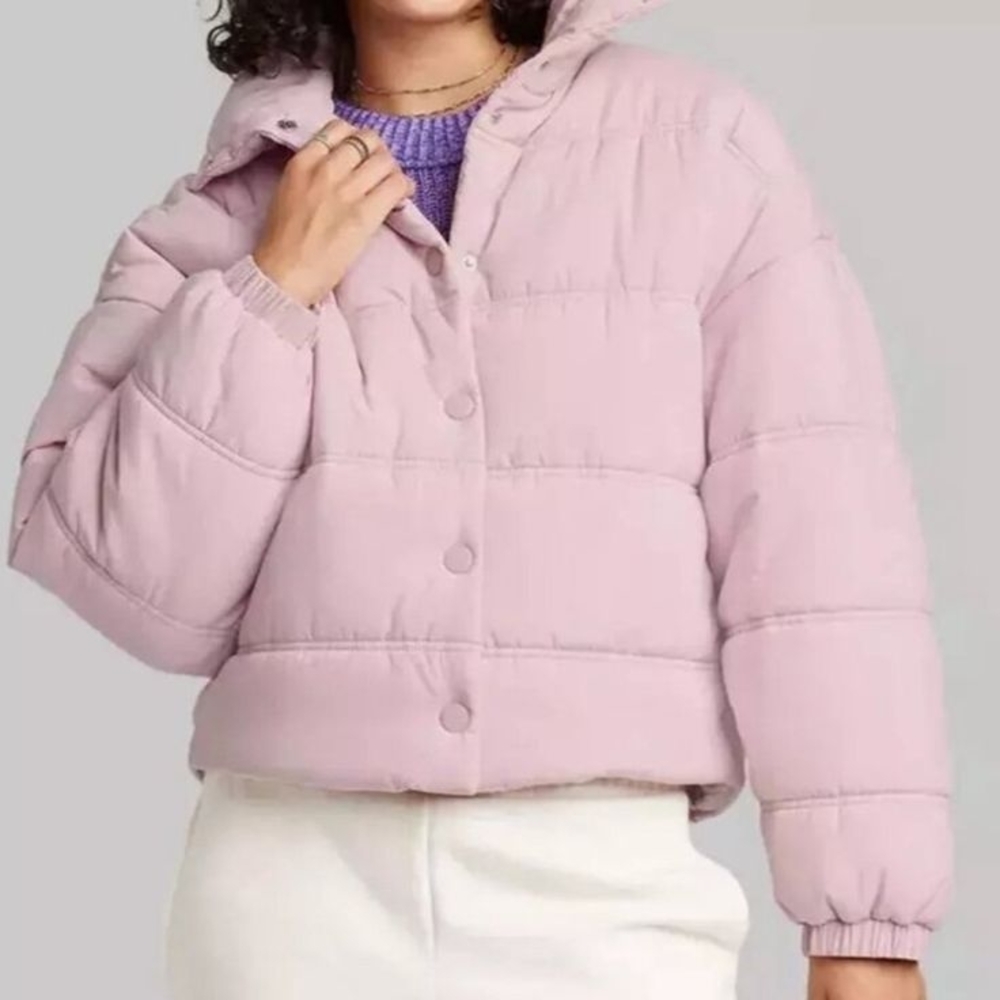 Wild Fable Soft Pink Puffer Coat